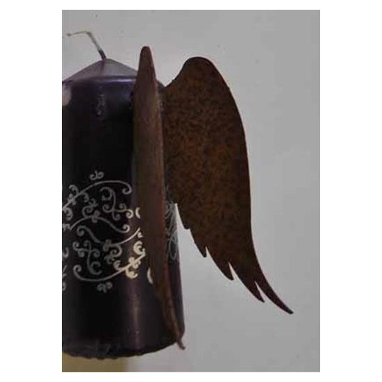 Bastelideen mit Metall und Rost Kerzenflügel klein 9 cm - Engelsfügel für Kerze Größe 1 Diese originellen Kerzenflügel verleihen