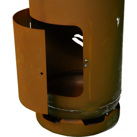 Feuertonne "ACDC" Gasflasche, leicht zu reinigen, Rost Deko