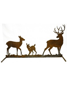 Hirschfamilie Weihnachtsdeko