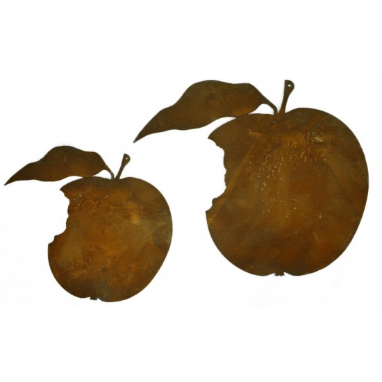 Angebissener Apfel zum Hängen, Höhe 15 cm