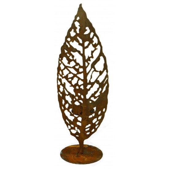 Windlichthalter Motiv Blatt Höhhe 55cm - Toller Schattenwerfer