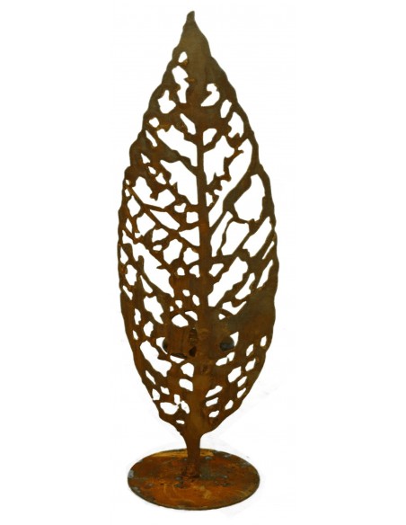 Windlichthalter Motiv Blatt Höhhe 55cm - Toller Schattenwerfer
