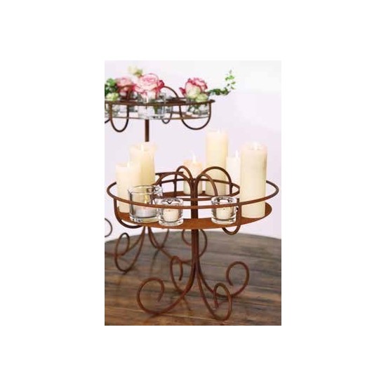 Edelrost Kerzenhalter als Innendekoration - unterschiedliche Größen