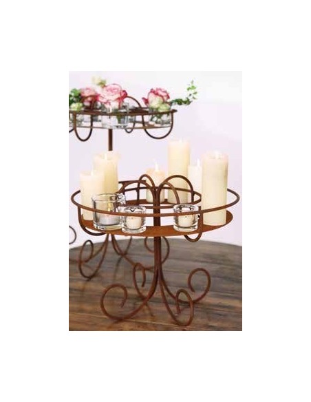 Edelrost Kerzenhalter als Innendekoration - unterschiedliche Größen