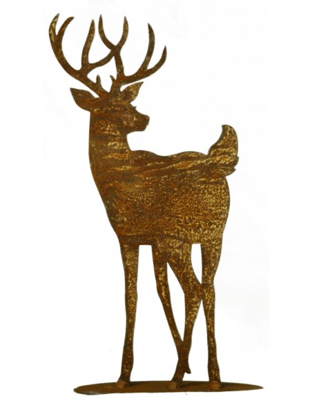 Hirsch auf Platte, Gr 2 (zum Kitz auf Platte), Höhe 38 cm