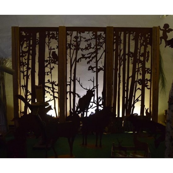 Wild Paravent "Fuchs und Eule" 