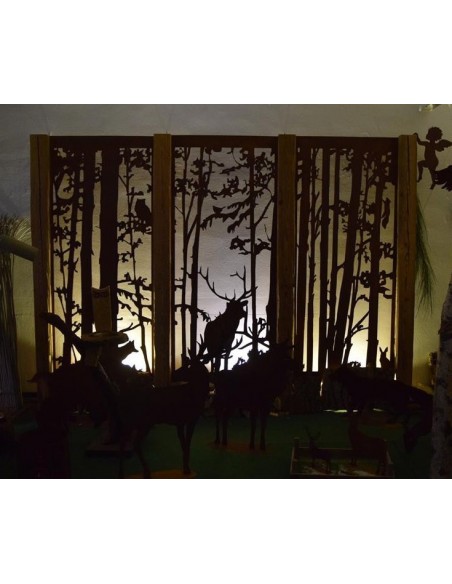 Wild Paravent "Fuchs und Eule" 