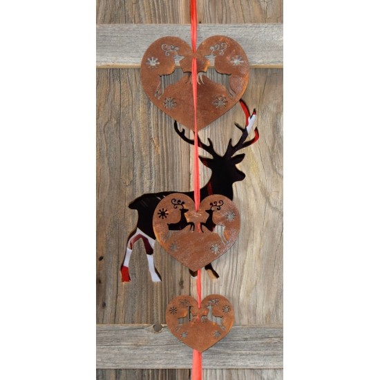 Metalldeko rostig Hirsch