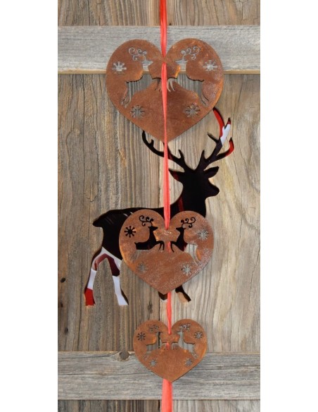 Metalldeko rostig Hirsch