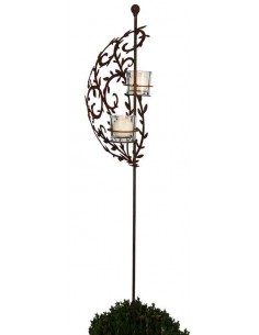 Deko Gartenstecker Ranke mit Teelichthalter  2