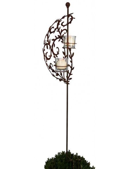 Deko Gartenstecker Ranke mit Teelichthalter 