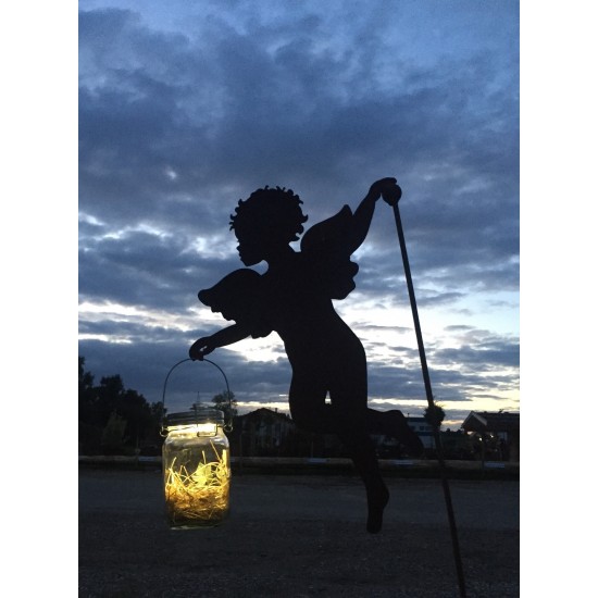 Engelchen auf Stab mit Kugel auf Stab 140 cm 