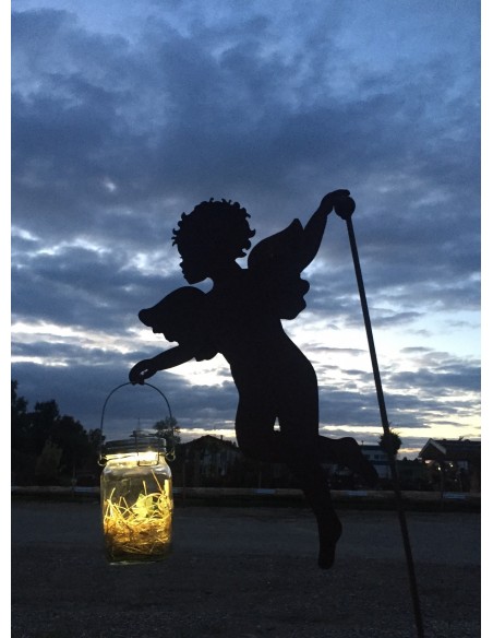 Engelchen auf Stab mit Kugel auf Stab 140 cm 