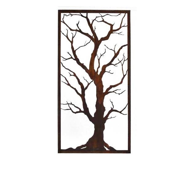 Sichtschutzwand Raumteiler mit Äste ohne Blätter