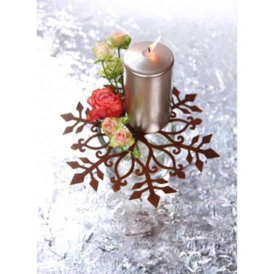 Deko Schneekristal zum Aufhängen für winterliche Fensterdeko