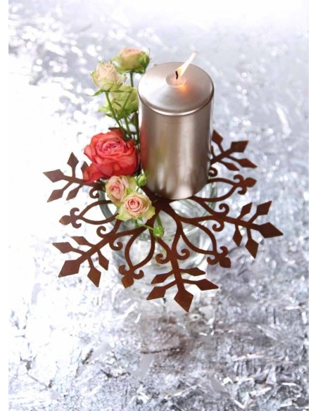 Deko Schneekristal zum Aufhängen für winterliche Fensterdeko