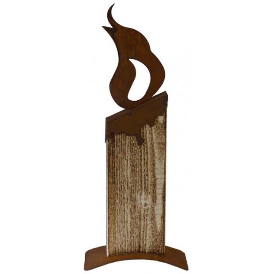 Geschweifte Flamme auch auf Kerze - perfekte Innendekoration