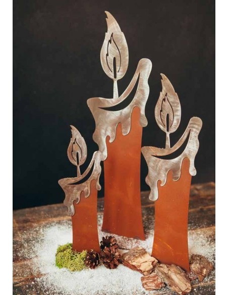 nicht brennbare Weihnachtsdeko Kerze aus Metall nicht brennbare Weihnachtsdeko Kerze aus Metall