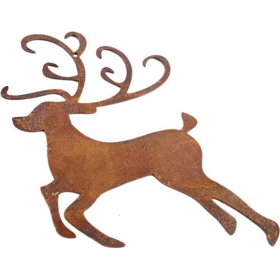 Christbaumschmuck aus Metall Rentier