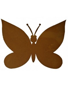 Schmetterling Dekoration aus Metall Rostig