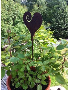 Figuren Bornhöft Gartenstecker Herzen Metall Rost Gartendeko Edelrost