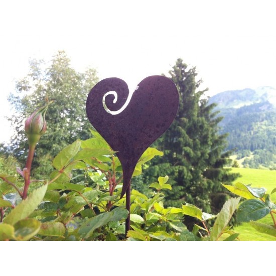 Topfgarten Deko Idee Herz