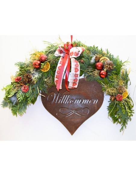 Herz "Willkommen" zum Schmücken für Ihre Haustür Herz "Willkommen" zum Schmücken für Ihre Haustür