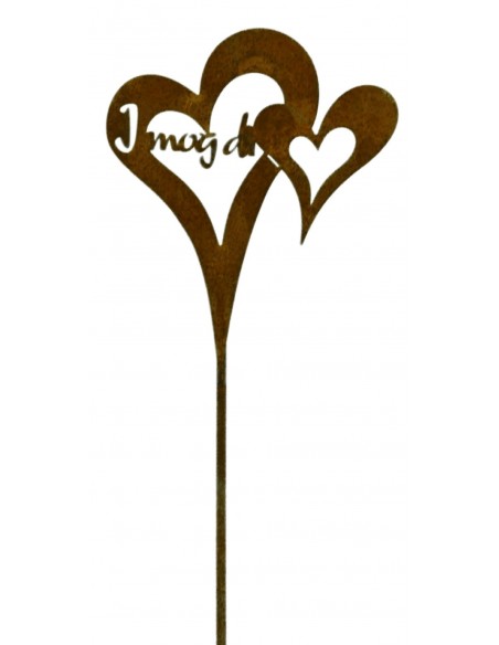 für die Liebsten - Herz zum Stecken "I mog di", Höhe 20 cm