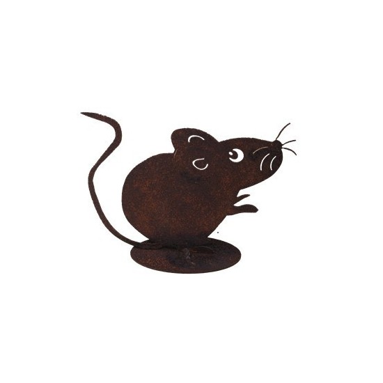 Dekofigur rostige Maus