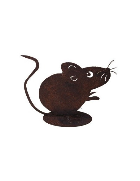 Dekofigur rostige Maus