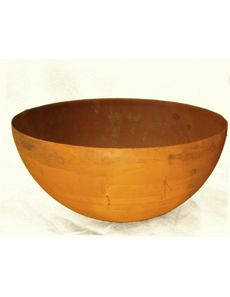 Metall Halbkugel Rost Schale, Ø 25 cm Edelrost Dekoschale Halb Rund