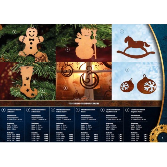 Edelrost Katalog Rostige Geschenkideen und Weihnachtsdeko und Christbaumschuck