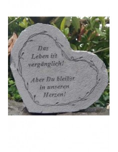Gedenkherz " Das Leben ist.."