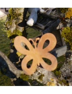 Tiere mit Baumspieß Metallsatz Schmetterling als Baumstecker, zum Einschrauben in Holz, Höhe 11 cm Höhe 11 cm
Breite 13 cm
kan 2