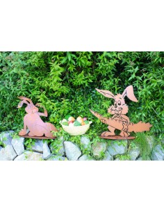 Hase mit Karotte, 41 cm hoch 2