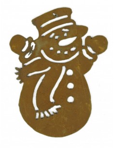 Christbaumschmuck Schneemann mit Schal - SET 2