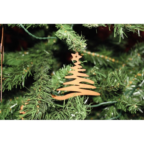 Christbaumschmuck "Tanne", groß, 18 cm hoch