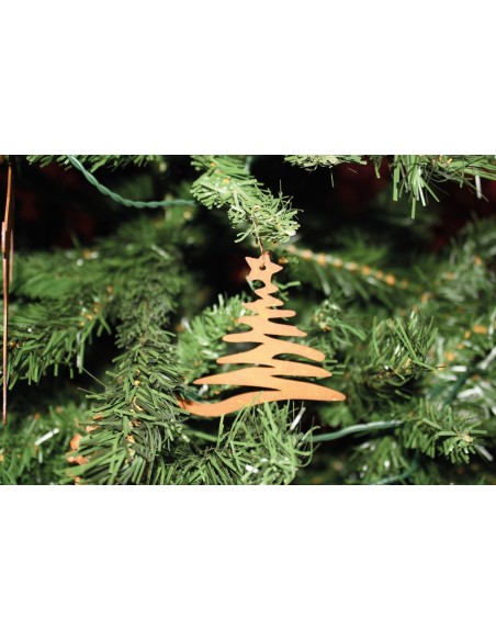 Christbaumschmuck "Tanne", mittel, 13,5 cm hoch