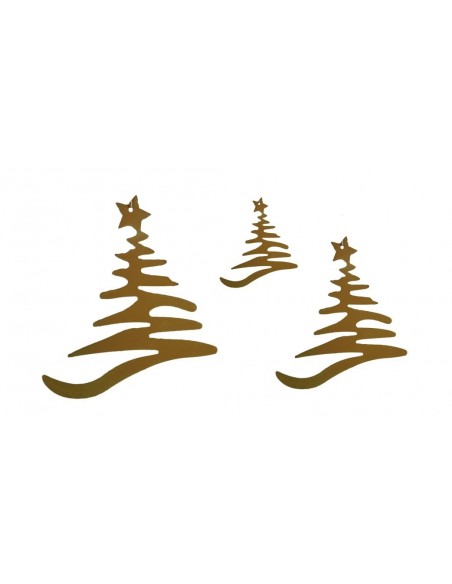 moderner Christbaumschmuck "Tanne", 3er Set