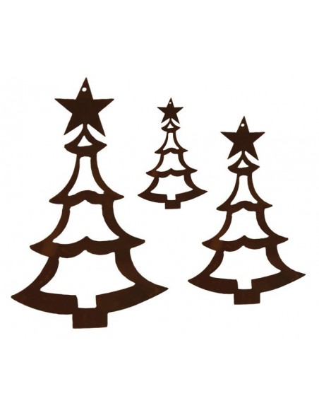 Christbaumschmuck "Tanne 1" innen offen, 8 cm hoch Christbaumschmuck "Tanne 1" innen offen, 8 cm hoch