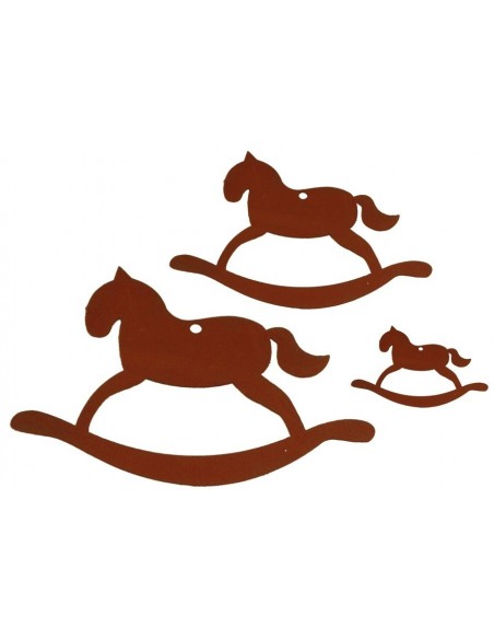 Christbaumschmuck Schaukelpferd mittel 13,5 cm hoch Christbaumschmuck Schaukelpferd mittel 13,5 cm hoch