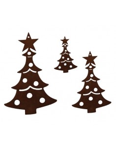 Weihanchtsbaum Metall als Christbaumschmuck 2