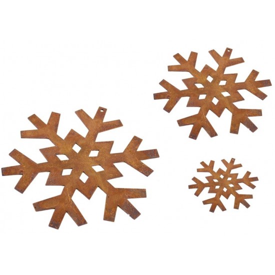 Christbaumschmuck Flocke 1, mittel, - eckig Ø 13,5 cm