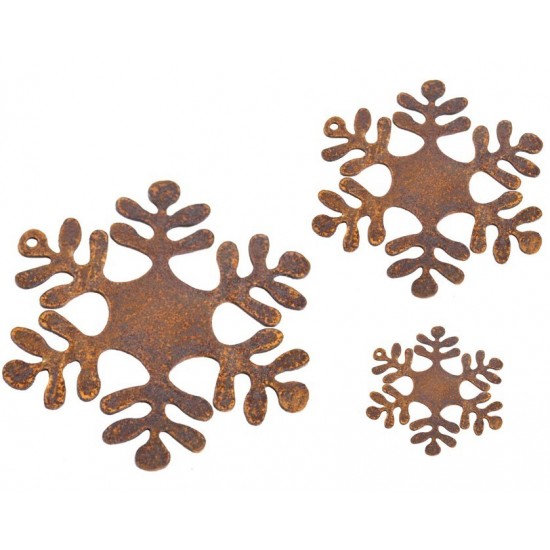 Christbaumschmuck Flocke 2, klein,  Rund - Ø 8 cm