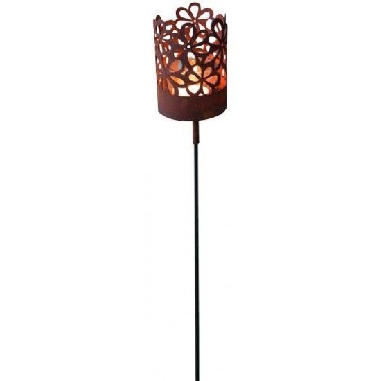 Windlicht „Hippie“ mit Boden Gartenstecker