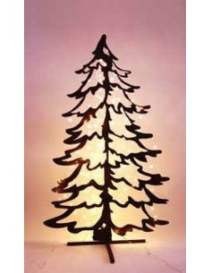 Christbaum offen mit Steckverbindung, H 167 cm, B 91 cm, + Stab 2