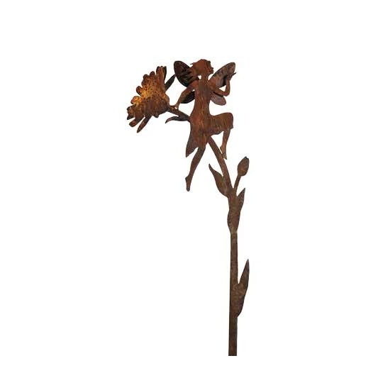 Fee sitzend auf Ringelblume, ca. 110 cm hoch