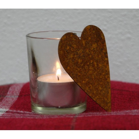 Herz für Glas zum Einhängen Höhe 8 cm