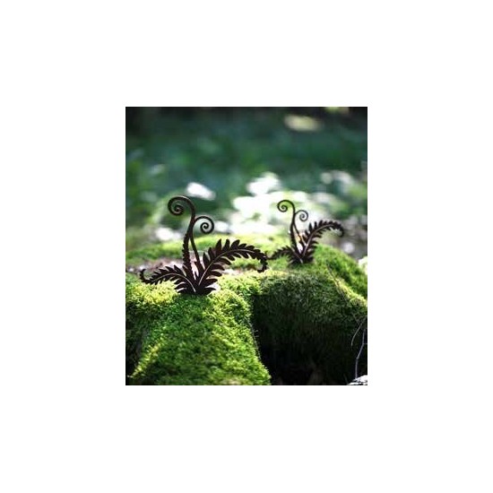 Edelrost Minifarn an Platte vorne geschw. H 15cm, b 19cm Saremo Metallmichl Rostige Deko