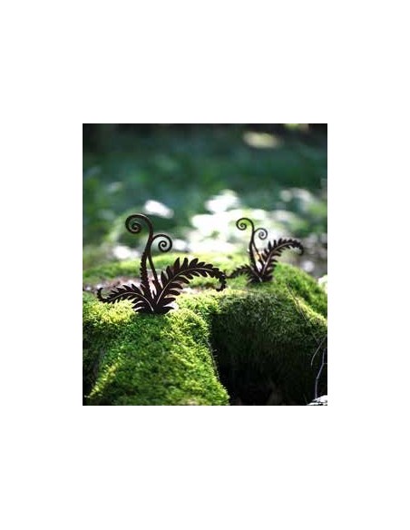 Edelrost Minifarn an Platte vorne geschw. H 15cm, b 19cm Saremo Metallmichl Rostige Deko